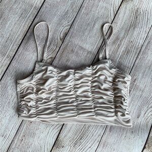 Princess Polly Cream Ruched Camisole